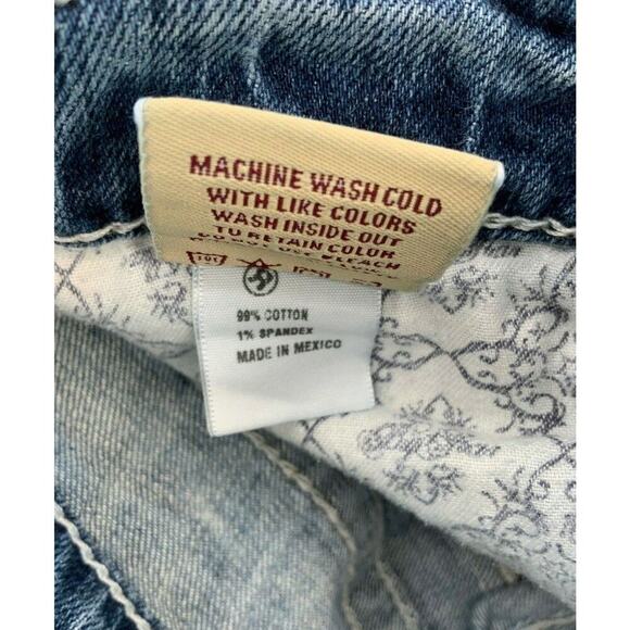 Big Star Jeans Womens Size 26S Bootcut Stretch Med Wash Whiskers Denim Blue - Picture 12 of 12